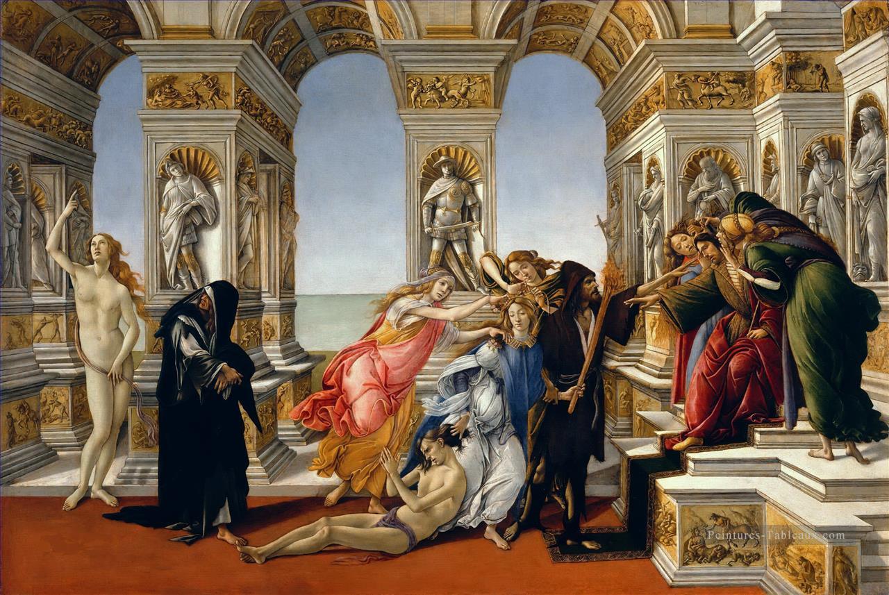 Calomnie Sandro Botticelli Peintures à l'huile